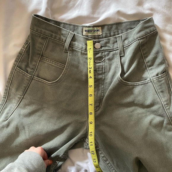 Vintage Guess Jeans Green/Gray Women’s sz 29 - Picture 9 of 14